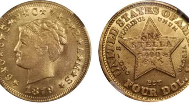 $4 Gold Stella (1879 - 1880) - Great American Coins Inc.