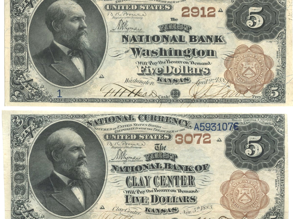 US 1929 5 Dollar National Bank Note With Abraham Lincoln 