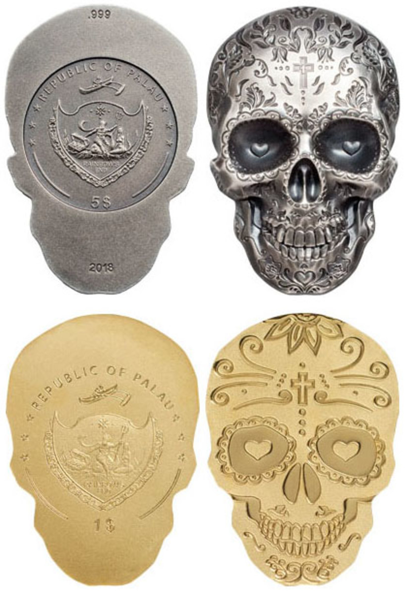 Skull coins made for Day of the Dead - Numismatic News