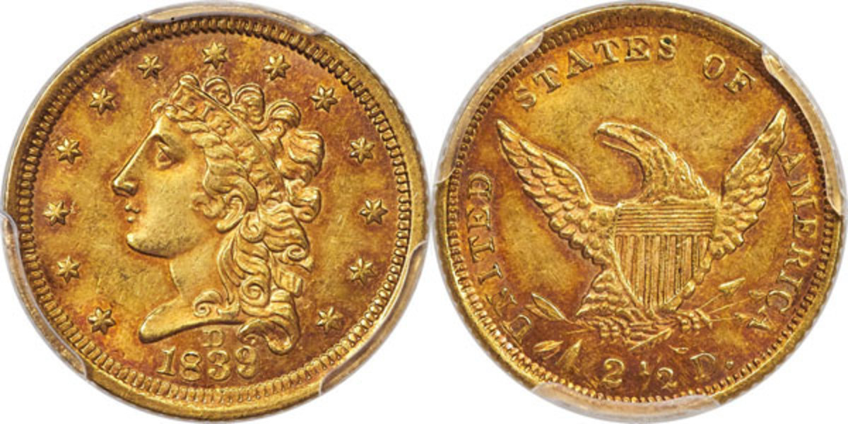 アンティークコイン 金貨 1925-d Quarter Eagle Choice MS Gold 1/4