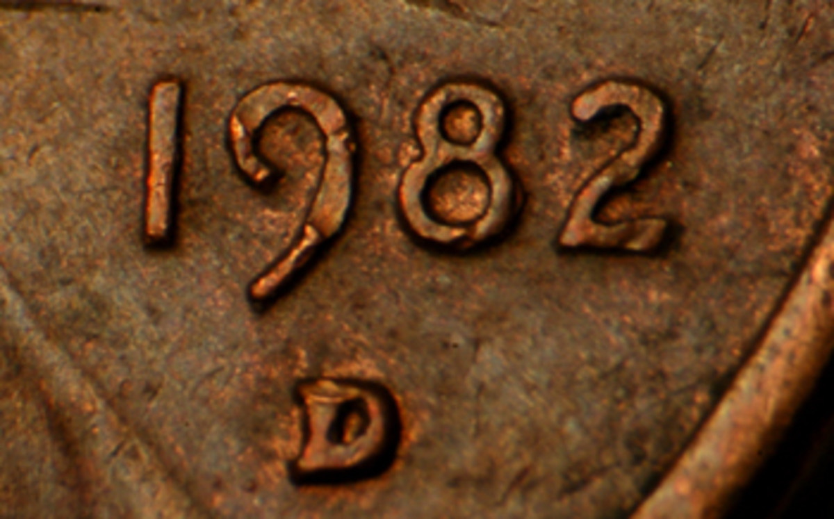 1982 d copper penny small date. Transitional coin 3.11 grams Values - MAVIN