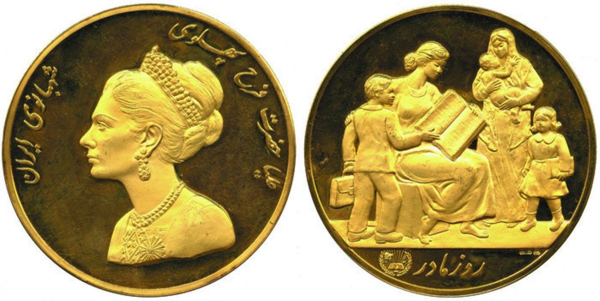 Iranian Gold Medals sold through St James Numismatic News