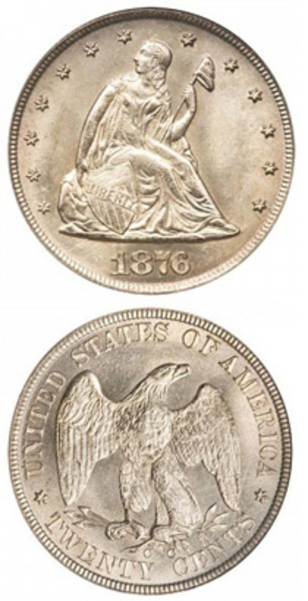 Expensive prices for once unwanted 1876 CC 20 cents Numismatic News