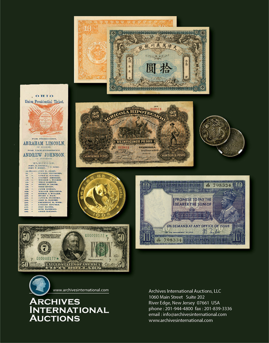 ARCHIVES INTERNATIONAL AUCTIONS - Public Auction 88 - Numismatic News