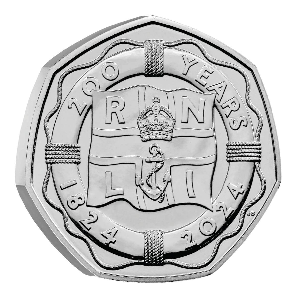 Royal Mint Announces 2024 Commemoratives Numismatic News   Uk24rnbu T200 Years Of The Rnli 2024 Uk 50p Brilliant Uncirculated Coin Reverse Edge 1500x1500 F3a2c67 